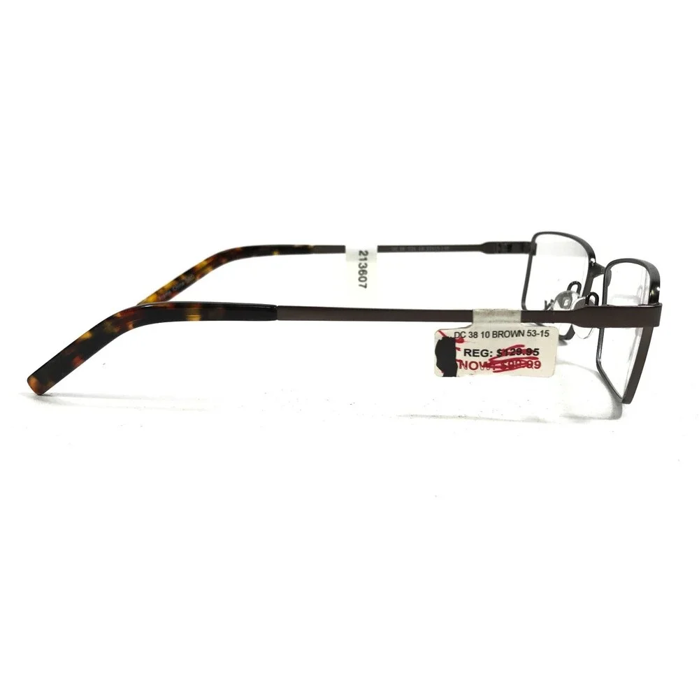 City Eyewear DC 38 COL 10 Eyeglasses Frames Grey Square Full Rim 53-15-140